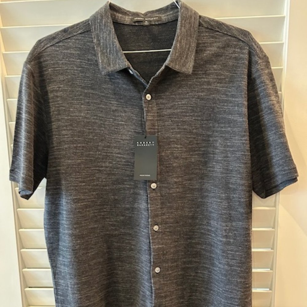 NWT MEN'S ROBERT BARAKEET BUTTON DOWN SHIRT